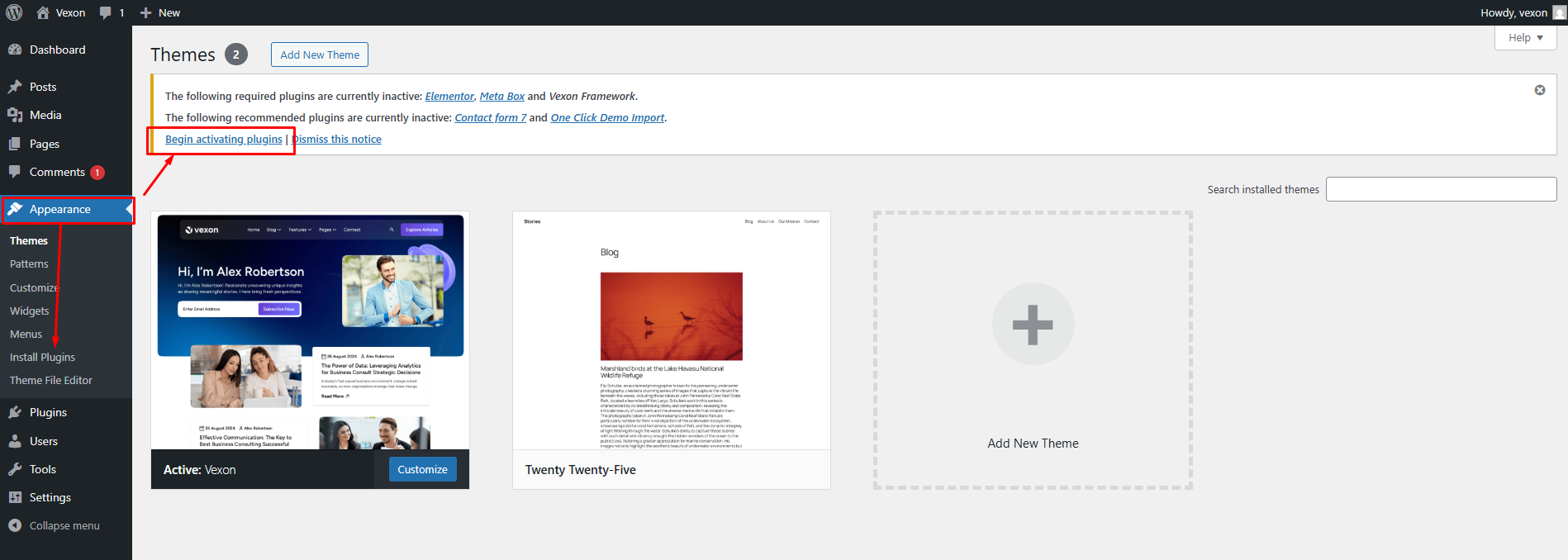 Theme Installation